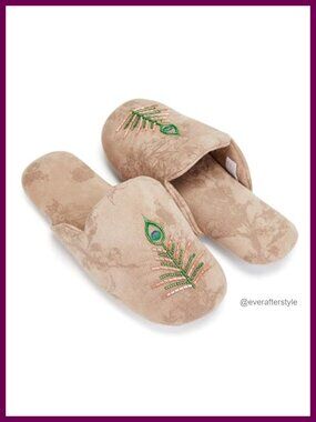 Fuzzy Memory Foam Slip-On Slippers Non-Slip Rubber Sole Indoor
